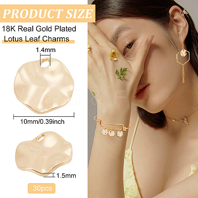 Brass Charms KK-BC0005-24G-NF-1