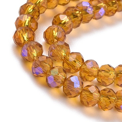 Electroplate Glass Beads Strands EGLA-A034-T4mm-L01-1