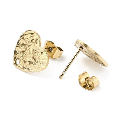 Ion Plating(IP) 304 Stainless Steel Stud Earring Findings STAS-I183-05B-G-1