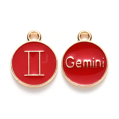 Alloy Enamel Pendants X-ENAM-S124-01A-07I-1