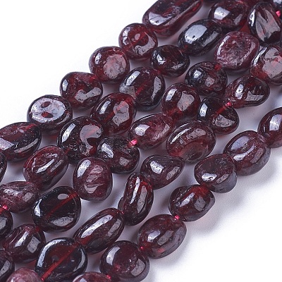 Natural Garnet Beads Strands X-G-P433-04-1