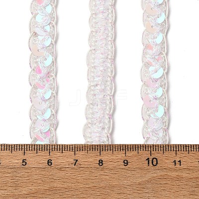 Filigree Polyester Glitter Lace Trim OCOR-Z007-10A-1