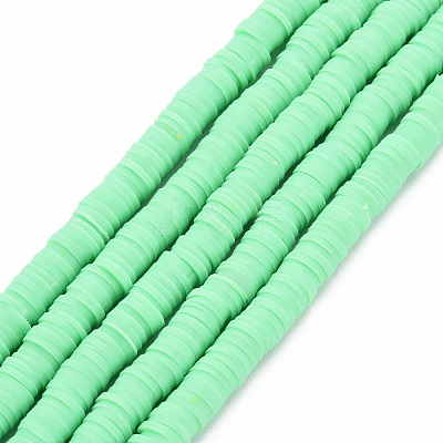 Handmade Polymer Clay Bead Strands X-CLAY-T002-6mm-51-1