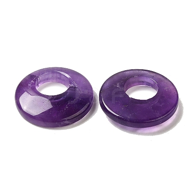 Natural Amethyst Pendants G-T122-76H-1