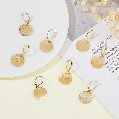 4Pair Brass Leverback Earrings EJEW-HS00002-1