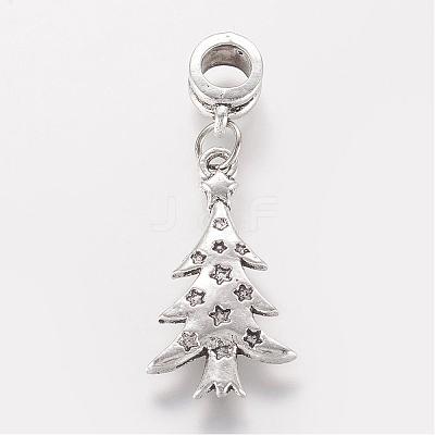 Tibetan Style Alloy European Dangle Charms PALLOY-JF00316-05-1