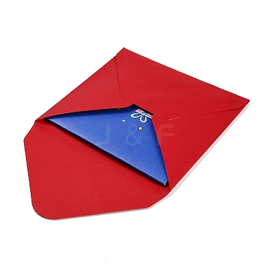 Square 3D Pop Up Paper Greeting Card AJEW-P123-A01-1