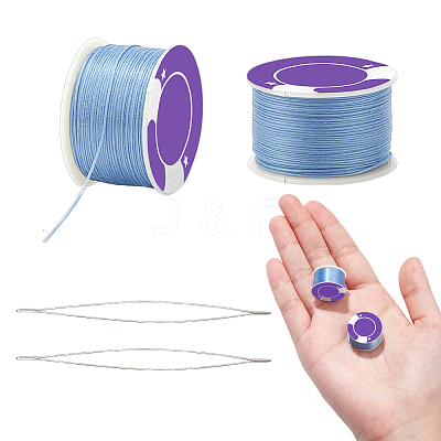 2 Rolls Special Coated Polyester Beading Threads OCOR-NB0002-06G-1