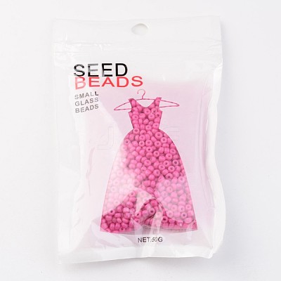 8/0 3mm Baking Paint Glass Seed Beads Loose Spacer Beads X-SEED-S002-K24-1
