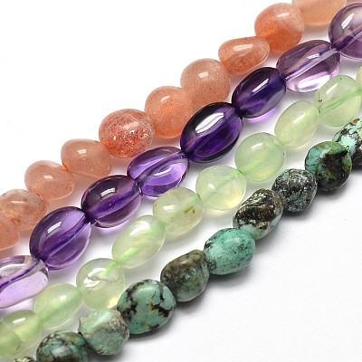 Mixed Gemstone Nuggets Beads Strands G-J335-M-1