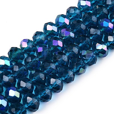 Electroplate Glass Beads Strands EGLA-A044-T8mm-L27-1