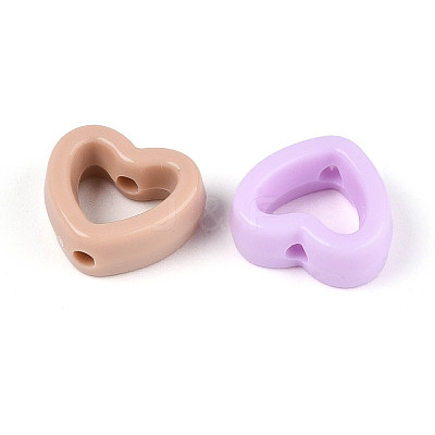 Opaque Acrylic Beads X-OACR-N150-02-1