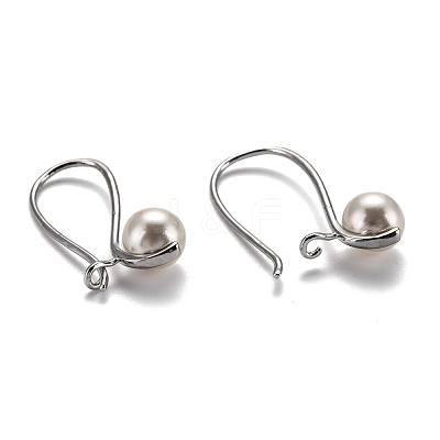 Brass Hoop Earrings EJEW-B005-01P-1