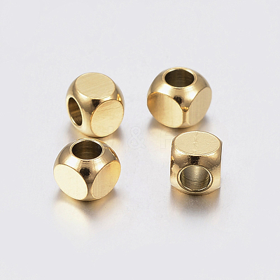Ion Plating(IP) 304 Stainless Steel Beads STAS-F135-07G-5x5mm-1