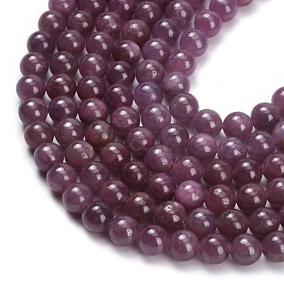 Natural Ruby Beads Strands G-L631-A01-6mm-AA-1