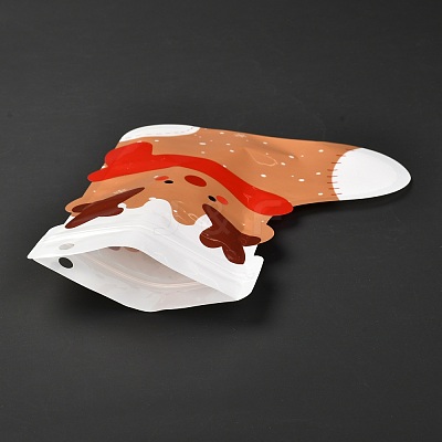 Christmas Theme Boots Plastic Gift Bags ABAG-G008-01B-1