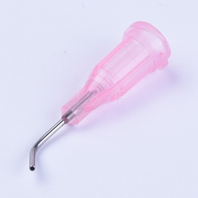 Plastic Fluid Precision Blunt Curved Needle Dispense Tips TOOL-WH0103-04C-1