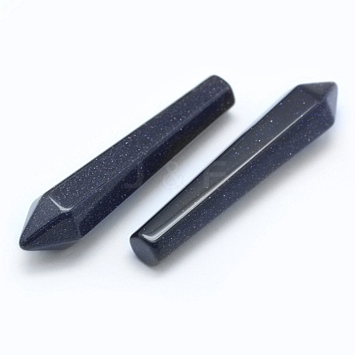 Synthetic Blue Goldstone Pointed Beads G-E490-E05-01-1