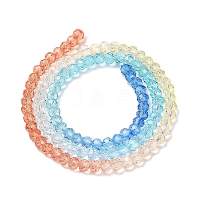 Transparent Painted Glass Beads Strands DGLA-A034-T3mm-A13-1