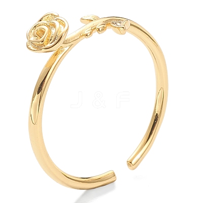 Adjustable Brass Cuff Rings RJEW-F113-02G-1
