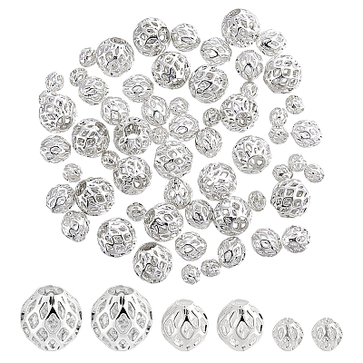 60Pcs 3 Styles Brass Beads KK-PH0015-02-1