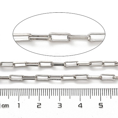 304 Stainless Steel Paperclip Chains CHS-A016-38P-A-1