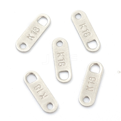 Tarnish Resistant 201 Stainless Steel Chain Tabs STAS-G245-10-1