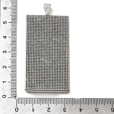 Alloy Pendant Cabochon Settings X-PALLOY-2418-AS-LF-1