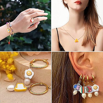200Pcs 8 Styles Handmade Polymer Clay Beads CLAY-CJ0001-88-1