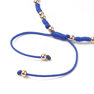 3Pcs 3 Color Evil Eye Lampwork & Glass Seed Braided Bead Bracelets Set for Women BJEW-JB09250-1