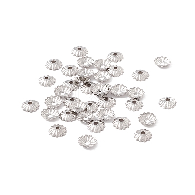 Non-Tarnish 304 Stainless Steel Bead Caps STAS-P307-03P-1