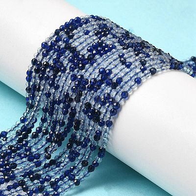 Transparent Glass Beads Strands GLAA-H027-01B-1