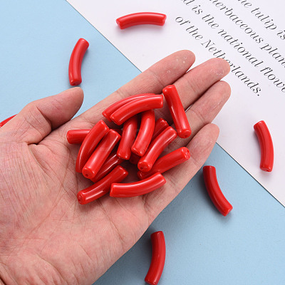 Opaque Acrylic Beads X-MACR-S372-002B-S010-1