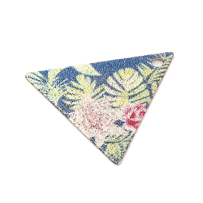 Geometric Alloy Sheet Printed Pendant Earrings Accessories PALLOY-E139-01G-07-1