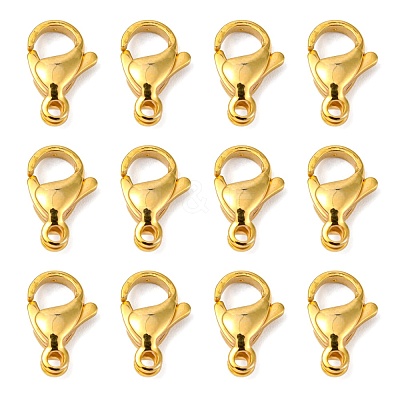 304 Stainless Steel Lobster Claw Clasps X-STAS-R050-13x8mm-02-1