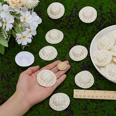 30Pcs Paper with Cloth Doll Hat AJEW-FG0007-88-1