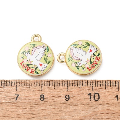 Printed Alloy Pendants AL-CBA7256-16C-G-1
