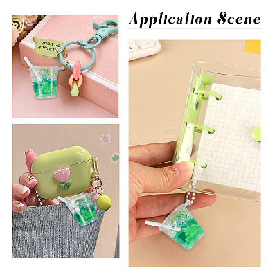 Transparent Resin Big Pendants RESI-TAC0019-04A-1