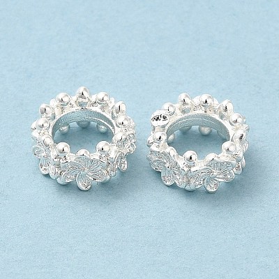 Eco-Friendly Rack Plating Brass Beads KK-A186-08B-S-1