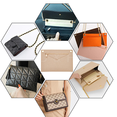 Felt Purse Organizer Insert FIND-WH0036-72G-02-1
