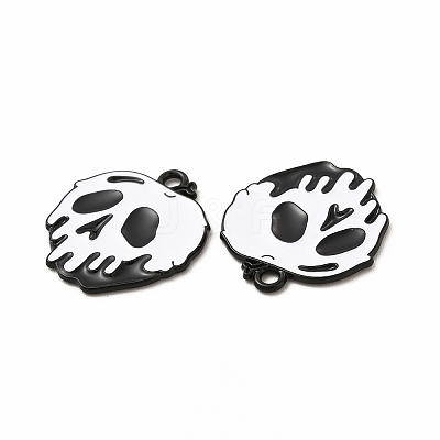 Rack Plating Alloy Enamel Pendants X-FIND-G054-20EB-01-1