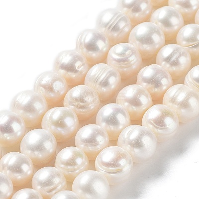 Natural Cultured Freshwater Pearl Beads Strands PEAR-E019-03-1