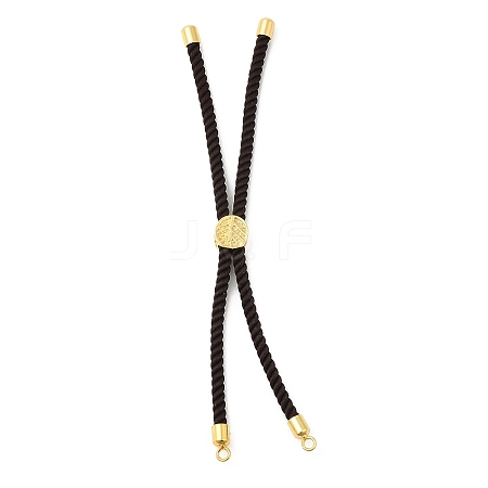 Twisted Nylon Cord Silder Bracelets DIY-B066-03G-08-1