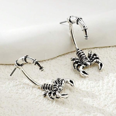 Alloy Scorpio Stud Earrings PW-WG638B2-01-1