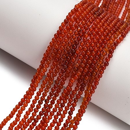 Natural Carnelian Beads Strands G-Z116-A22-2mm-1