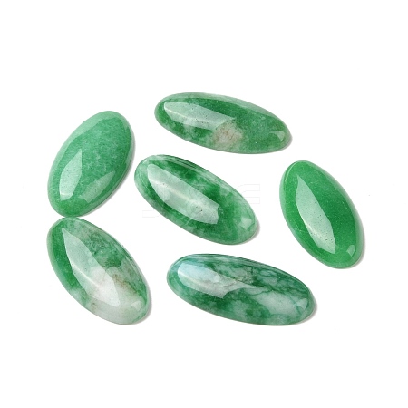 Dyed & Heated Natural White Jade Cabochons G-G864-03A-1