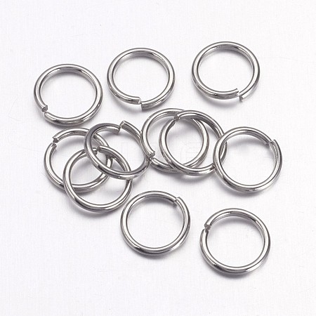 Tarnish Resistant 304 Stainless Steel Open Jump Rings STAS-E066-07-5mm-1