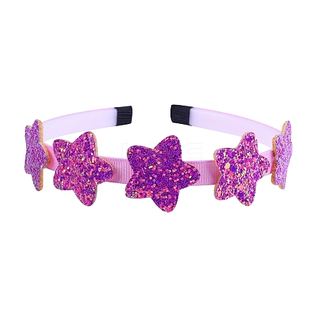 Star Candy Color Sequin Cloth Hair Bands PW-WG0EBFC-16-1