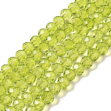 Transparent Baking Paint Glass Beads Strands LS-DGLA-A034-T4mm-D05-1