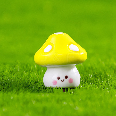 Resin Mushroom Miniature Ornaments PW-WGFA242-06-1